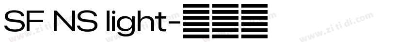 SF NS light字体转换 SF NS light字体转换